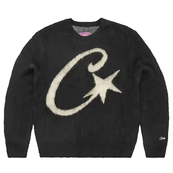 Corteiz C Star Mohair Knit Sweater AA08038002