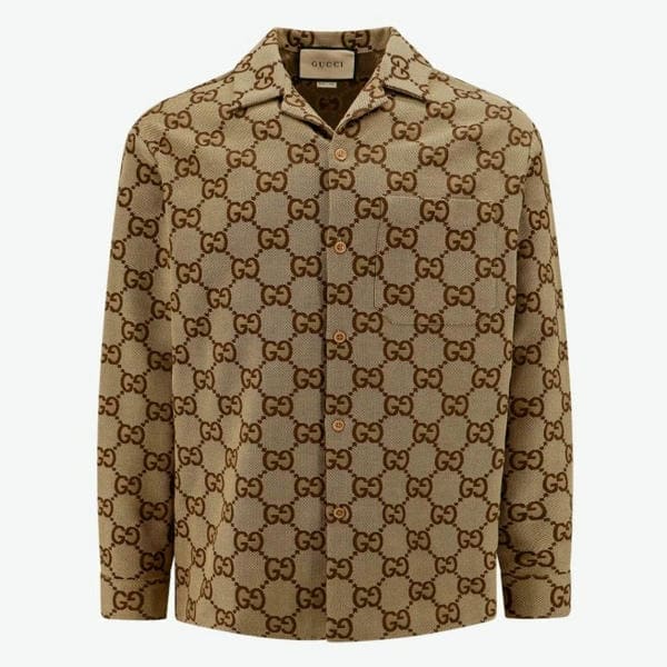 Gucci Shirt Beige Mens AA70056042