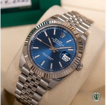 ROLEX DATEJUST 41 BLUE STICK DIAL GC20001024