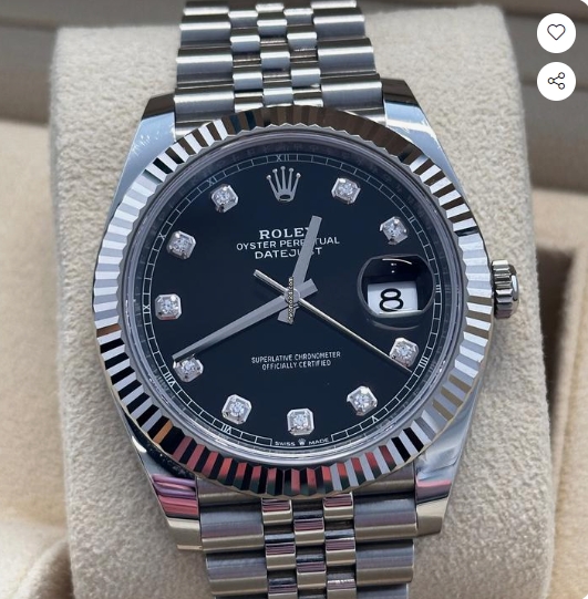 Rolex Datejust 41 Black Diamond Dial Jubilee GC30001031