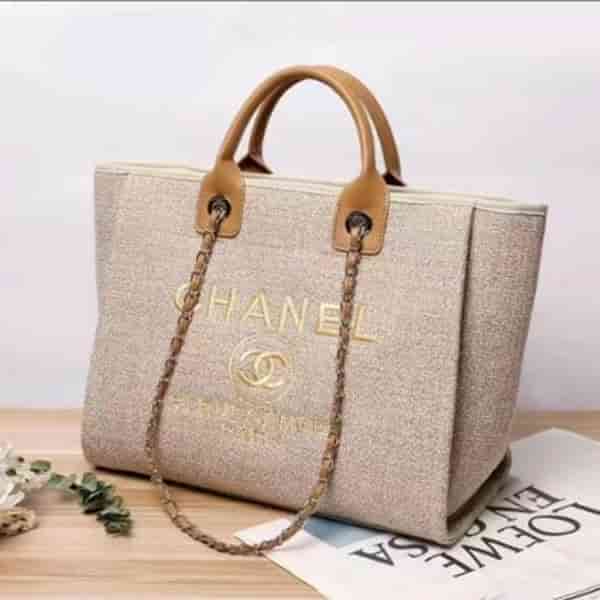 Chanel  Deauville Tote Large Light Beige BA98026002