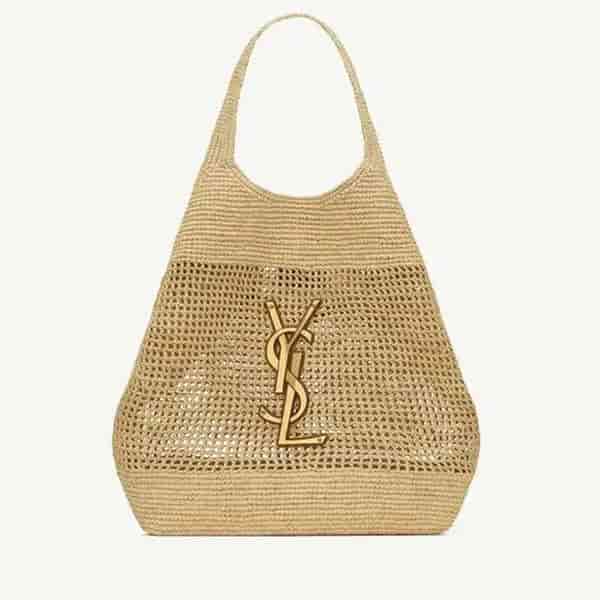 Yves Saint Laurent Icare Raffia Shopping Bag BA69027003