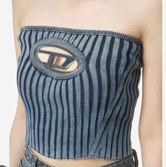 DIESEL Fashionable And Minimalist Strapless Top AO75069003