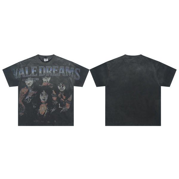 Vale Live Ink Spray Breathable High-quality T-shirt Short Sleeved AO65108030