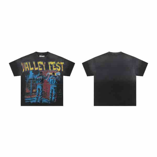 Vale Live Wash Graffiti Gradient T-shirt AO68108078