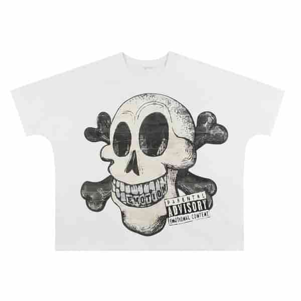 MIXED EMOTION Funny Skeleton Bone T-shirt AO58117006