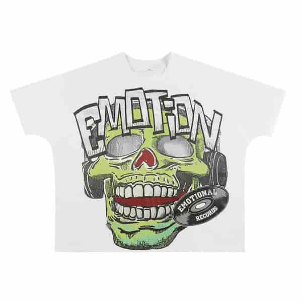 MIXED EMOTION Niche Printed Skull T-shirt AO58117003