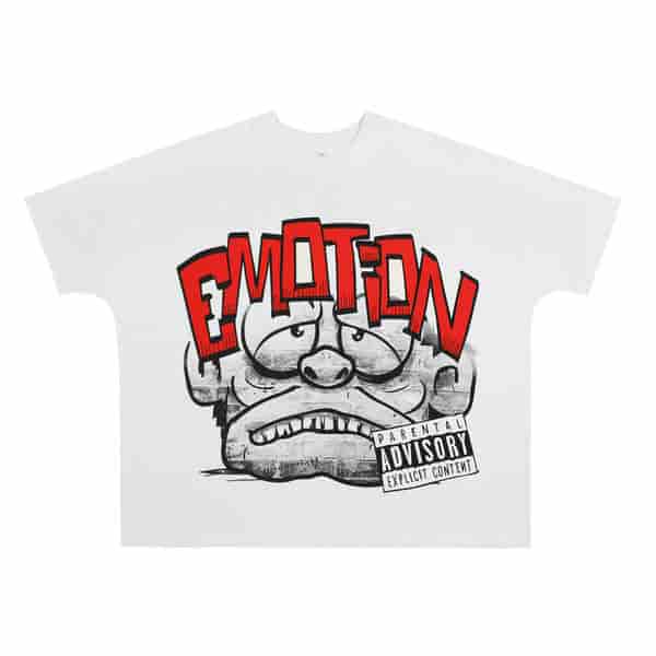 MIXED EMOTION Niche Printed Graffiti T-shirt AO58117002