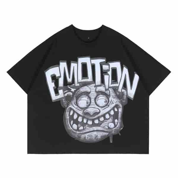 MIXED EMOTION Funny Letter Graffiti T-shirt AO58117005