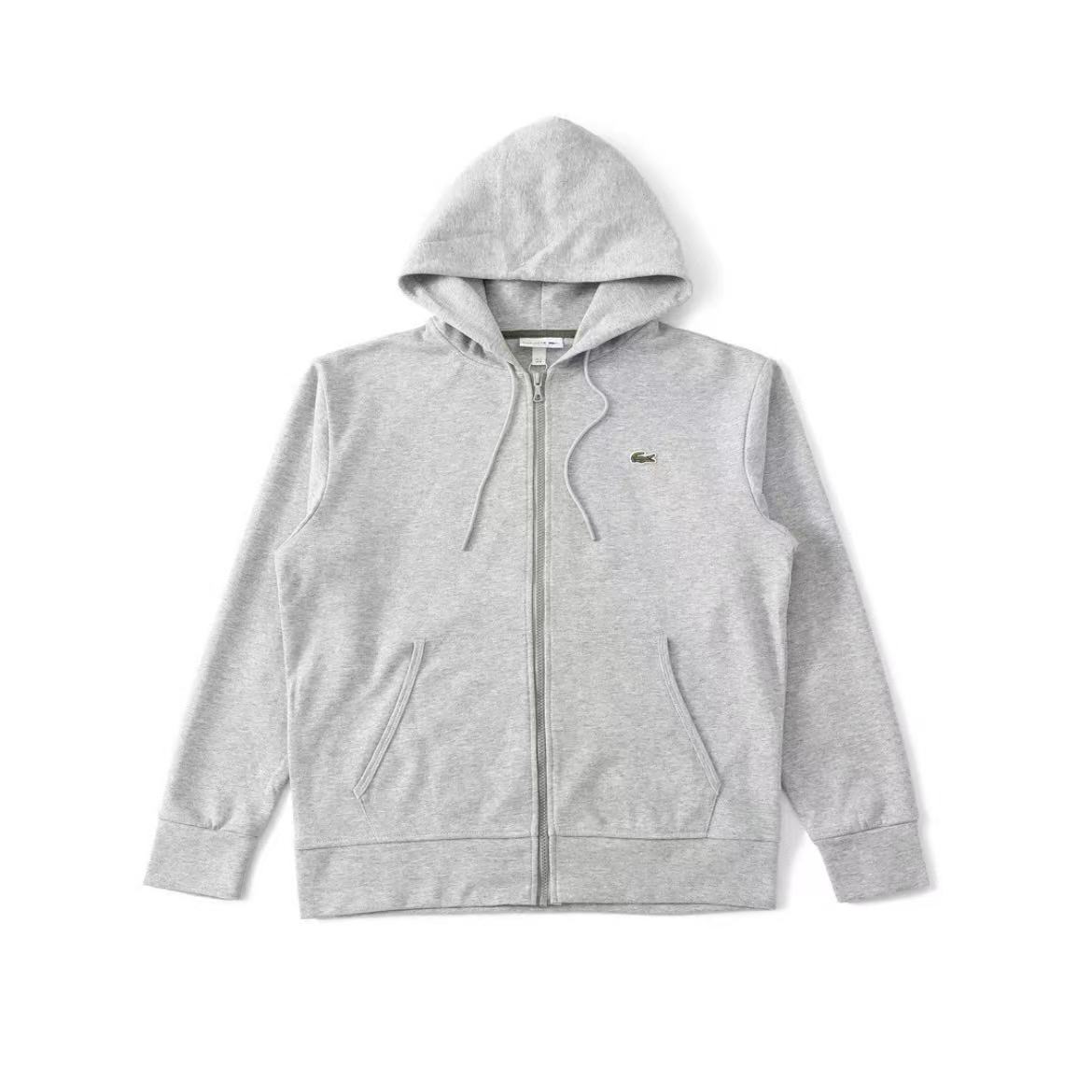 Lacoste Grey Casual Hooded Jacket AA25025030