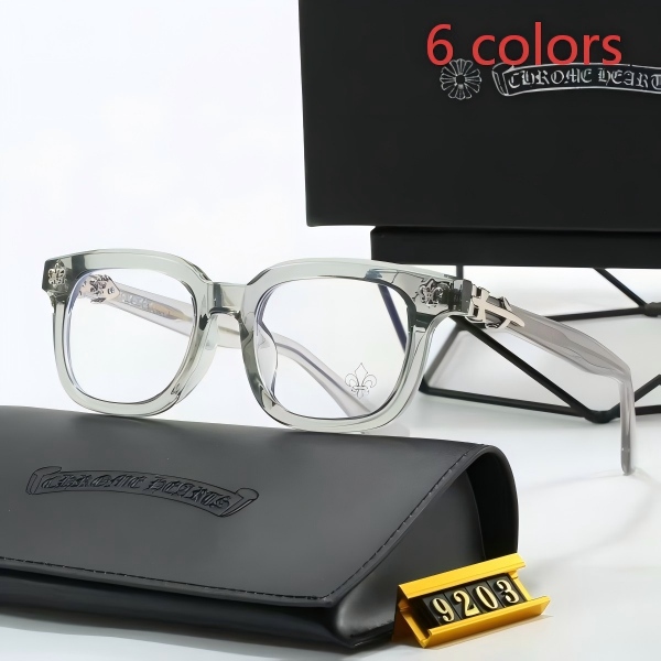 Chrome Hearts 9203 Flat-Top Rectangular Eyeglasses Frame DO55145024