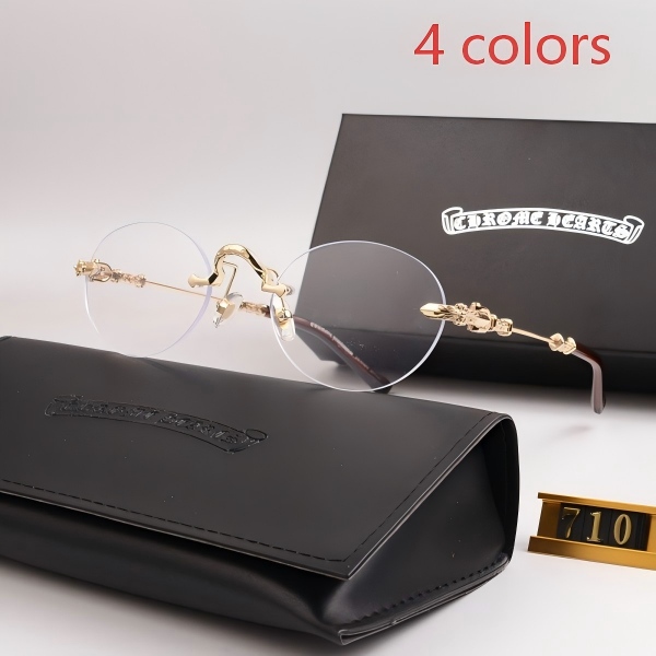 Chrome Hearts 710 Rimless Round Eyeglasses Frame DO65145029